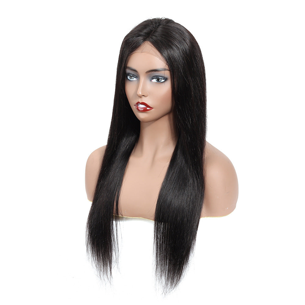Lace real human hair wig headgear Lace real human hair wig headgear